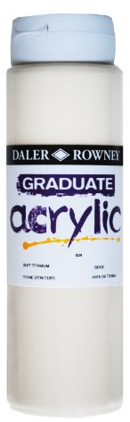 Daler-rowney graduate peinture acrylique 500 ml (chamois buff titane)