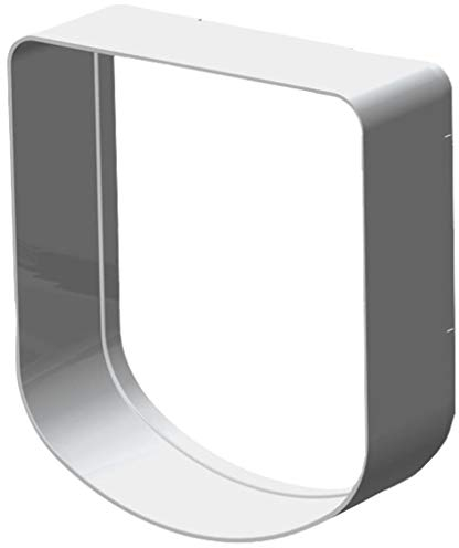 Ferplast Extensión para Puerta para Perros pequeños y Gatos, Gatera, Puerta basculante Swing 3 y 5 Extension, 16.3 x 5 x h 18.4 cm - Profundidad 5 cm, Blanco