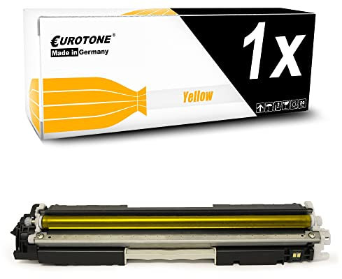 Eurotone Druckerpatrone kompatibel für HP Color Laserjet CP1025 NW Pro 100 MFP M175 A Pro 200 Color MFP 275A Topshot M275, Yellow CE312A Patrone