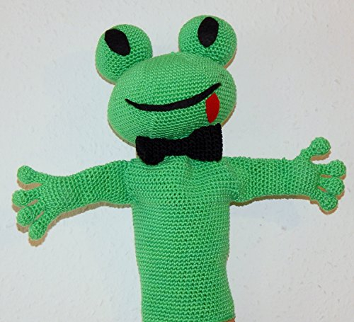 Häkelanleitung Frosch Handpuppe