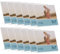 Snap 7x5 Clear Acrylic Self Standing Photo Frame, Set of 12