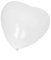 logei® 100St Herz-Luftballons Liebe Herz Luftballons Herzballons Ballons Deko für Valentinstag, Verlobung, Hochzeit, Weiß