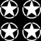 Selbstklebende Sterne Logo US Army MP Auto Tuning Aufkleber Aufkleber Die Cut Dekoration Film
