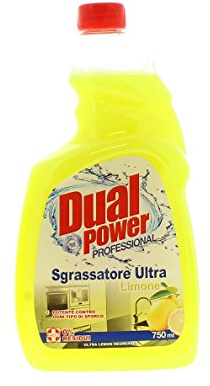 Dual Power Entfetter Zitrone Nachfüllpack, 750 ml – [Packung mit 12 Stück]