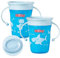 Nuby Sipeez 360 Degree Wonder Mini Cups, Assorted Colors, Blue/Red, Pack of 2