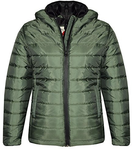 A2Z 4 Kids Padded Jacket Hooded Waterproof Coat Lightweight Outdoor | Boys Quilted Windproof Warmth Camping Hiking Travel Protective Wear
