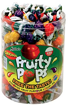 Swizzels Matlow Fruity Pops (Tub of 130)