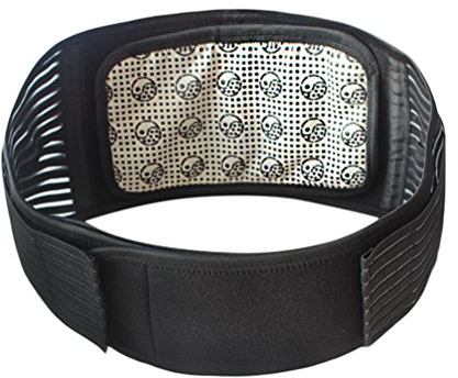 Healifty Magnet Therapie Gürtel mit Wärmeeffekt atmungsfähig verstellbare Lendenwirbelstütze für Taillenbereich Grösse XL in Schwarz