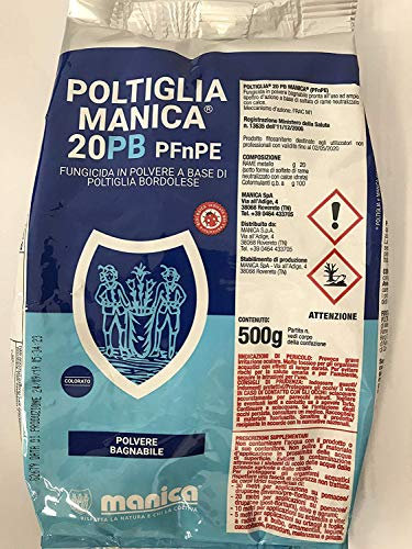 Manica FUNGICIDA POLTIGLIA BORDOLESE 20 WG PFNPE (1, 2) gr 500 kg 5 (10 x 500 gr)