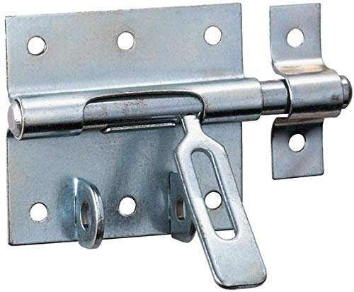 DREPO VERROU LOQUET FERMETURE BOX PORTE FENETRE ET PORTAIL AVEC TROU CADENAS ACIER ZINGUE Ø 16 mm