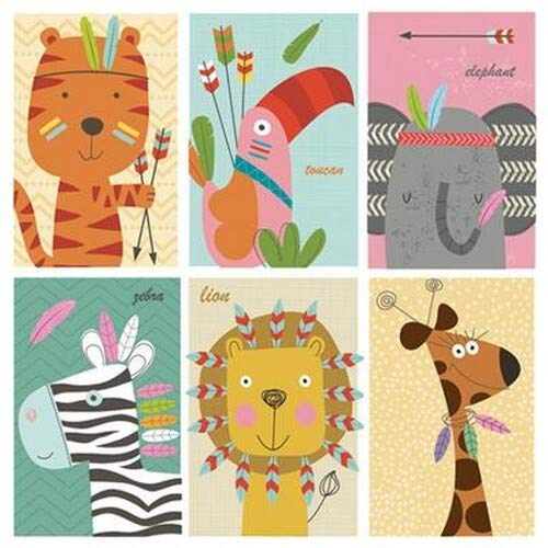 20 Servietten Lustige Tiere vom Zoo als Tischdeko für Kinder zum Kindergeburtstag 33x33cm
