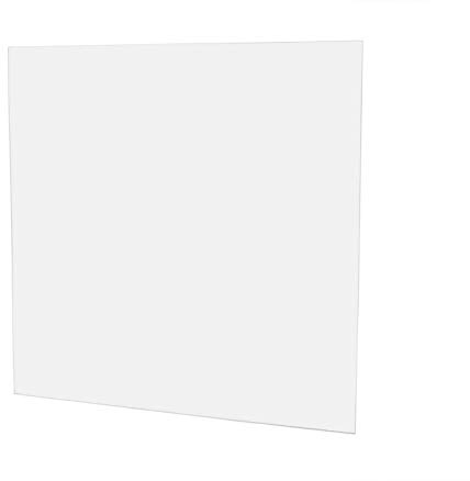 Acrylic Clear Plexiglass Cast Sheet 1/4 x 24 x 24 Nominal