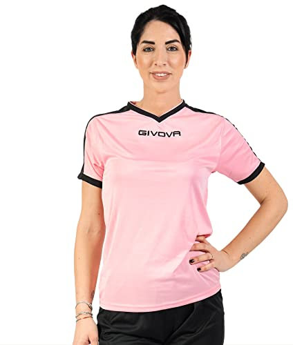 GIVOVA Shirt Revolution Interlock Rosa/Nero Tg. S