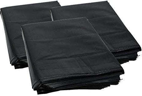 HOT BARGAINS 50 X Rubble Sacks Heavy Duty Garden waste Bags Black Builders Bags Extra Strong 32L 20 X 30 (PACK OF 50)