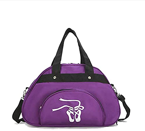 Ballett-Tanz-Reisetasche für Mädchen, Gymnastik, Übernachtung, Wochenendtasche, leicht, Handgepäck, Violett