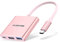 LENTION 3-in-1 USB C Hub mit HDMI, USB 3.0, Typ C, Kompatibel 2024-2016 MacBook Pro/Air 13/14/15/16, New Mac Air/Surface, ChromeBook, Multiport Aufladen Adapter USB C - Rose Gold (C14)