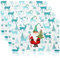 com-four® 4X Platzset XL für Weihnachten - Tischset mit weihnachtlichen Motiven - Platzmatten für Küche und Esszimmer - Platzdeckchen (4 Stück - Santa Rentier)