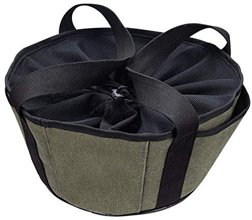 YuuHeeER 1pc Camping Picnic Bag Dutch Oven Carry Bag Outdoor Cookware Canvas Food Storage