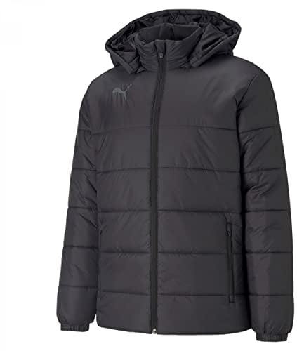 PUMA Herren Teamliga Padded Jacket Jacke, Puma Black-Puma White, XXL