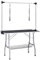 vidaXL Table de Toilettage Réglable de Chiens avec 2 Boucles et Panier, Bras de Toilettage pour Animaux de Compagnie, Table de Toilettage pour Chat