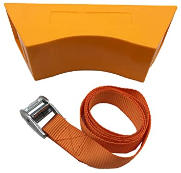 Ekakashop Wall Mounted Bottle Holder with Fixing Straps ABS Gas Tank Mounting Bracket Bracket Gas Bottle Holder for RV Camper Caravan