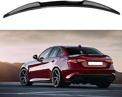 Auto ABS Carbon Fiber Heckspoiler, für Alfa Romeo Giulia 952 2017-2022 Kunststoff Heckflügel lippe Kofferraum Spoiler Flügel
