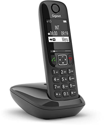 GIGAset AS690 - schwarz - drahtloses Haustelefon - Deutsch