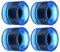 PATIKIL 4Pack 70mm 78A Langboard Rad Weich Cruiser Räder Straße Räder für Skateboards Skateboard Rad Ersatz PU Klar Blau