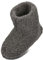 BeComfy Warme Hausschuhe Damen Herren Hüttenschuhe aus Schafwolle (Asche, EU Schuhgrößensystem, Erwachsene, Numerisch, M, 47)