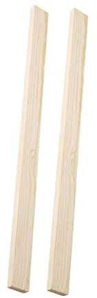 Sharplace 2Pcs Rolling Out Sticks Wood Rolling Pin Guides Measuring Thickness Strips Rolling Pin Spacers Sticks for Clay, Pottery, Pies,Baking, Pizza, 5mm