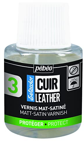 PEBEO - Setacolor Cuir – Vernis Mate-Satinée pour Cuir - Auxiliaire pour Cuir et Similicuir – Personnalisation Sac, Chaussure, Basket et Sneaker - Résistance rayures, pliures, frottements - 110 ml