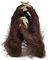 Halloween Werewolf Gloves With Fur For Men Women Horrific Demon Zombie Devil Hairy Beast Animal Mittens Latex Wolf Paws Claws Gloves Halloween Cosplay Hand Costume Prop
