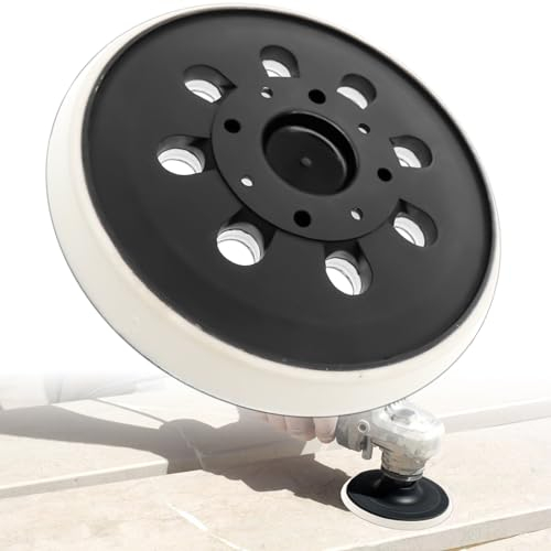 Aicharynic Schleifteller 125 mm 8 Löcher Schleifscheiben SchleifgeräTe-Zubehör Exzenterschleifer Schleifplatte für PEX 300 AE und PEX 400 AE