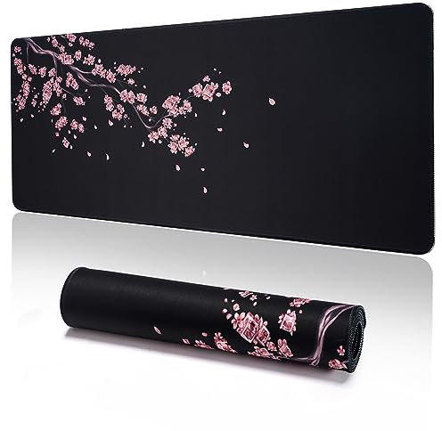 YUWLDD Large Gaming Mouse Pad (31.5 x 11.8 x0.12 Inch) Washable Desk Mat With Anti-Slip Rubber Base for Office & Home