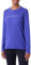 Emporio Armani Iconic Logoband Long Sleeve T-Shirt, Violet Blue, XL Women's