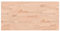 vidaXL Waschtischplatte, Multifunktional Arbeitsplatte mit 4 abgerundeten Ecken, Waschtischkonsole Tischplatte für Badezimmer, Holzplatte Platte Badmöbel, 100x50x2,5 cm Massivholz Buche