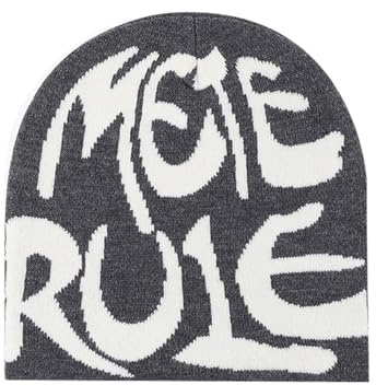 Y2K Mütze Beanie Herren Damen Teenager Cap Winter Knit Skater MEA Culpa Printed Hip Hop Mütze Strickmützen Baumwolle Streetwear Harajuku Fashion