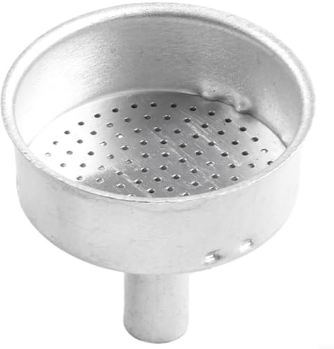 Jayruit Filtro de embudo versátil para moka de aluminio para cafetera espresso 1 12 tazas (150 ml)