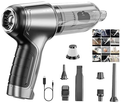 souffleur poussiere Aspirateur de voiture sans fil, aspirateur à main portable sans fil haute puissance 12 000 PA avec moteur sans balais, aspirateur à clavier 3 en 1 avec élément filtrant for le nett
