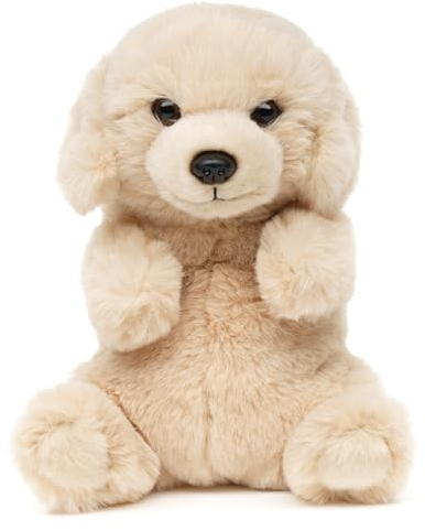 Uni-Toys - Labrador, sitzend - 17 cm (Höhe) - Plüsch-Hund - Plüschtier, Kuscheltier