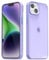 oakxco for iPhone 13 iPhone 14 Case Clear Hard Shell, Slim Thin Matte Transparent Plastic Cover & Protective Soft Silicone Rubber TPU Bumper, Girly Cute Phone Case for Women Girls, Purple Lavender