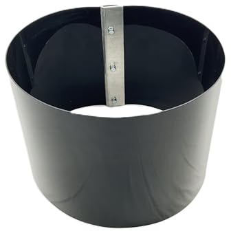 Gießrand für Bäume - Höhe 30 cm- Verschiedene Durchmesser - Gießkante- Baumring- Bewässerungsring (Schwarz, Ø 50 cm)