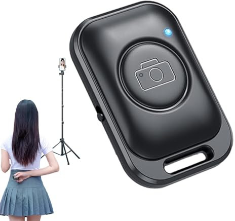 Mando a distancia para teléfono móvil, botón de selfie remoto para teléfono móvil, práctico disparador inalámbrico para cámara, botón remoto manos libres para teléfonos inteligentes y tabletas