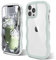 ORDA iPhone 13 Pro Case - Cute Wave Frame Curly Shape, Shockproof Hard PC Cover for Women and Girls, Green