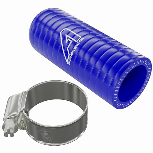 12mm (1/2) ID Blue Car Silicone Rubber Hose End Cap with Clamps Silicone Reinforced Blanking Cap