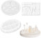Stampi Per Gesso Set 3 Pezzi Di Stampi In Silicone 3D Per Case, Stampi In Silicone Per Candelabri Di Albero, Stampi Di Fusione Per Case, Stampi In Silicone Per Case e Gesso Per La Fusione Fai Da Te