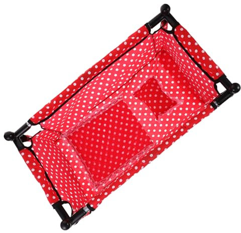 KOMBIUDA 1satz Puppenbett Miniatur Schlafbett Für Puppenhäuser Niedliches Zubehör Für Miniaturmöbel Für Puppenliebhaber