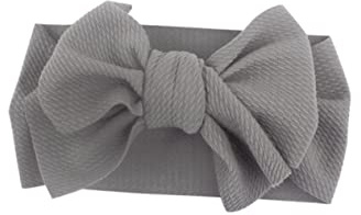 OATIPHO 5Stücke Stirnbänder mit Bowknot Weich Elastisch Blau Rosa Gelb Rosig und Haarschmuck für Junge Mädchen und Kleinkinder Perfektes