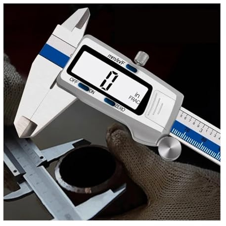 Micromètre Pied à coulisse ET52 0.01mm High Precision Stainless Steel Digital Caliper 150mm Fraction/MM/Inch Vernier Caliper Machining Woodworking Tools