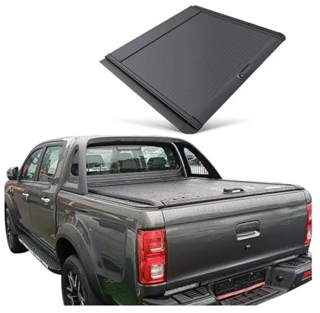 Wnfmjqe Kofferraumabdeckung LKW-Ladeflächenabdeckung Aus Aluminiumlegierung Für JAC T8 Für PRO Pickup (2020–2024), Rolldeckel, Pickup-Autoteile Gepäckraumabdeckung